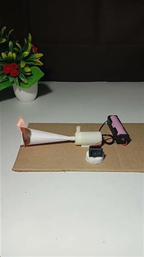 DIY Mini Smoke Machine | Using DC Motor + Burning Paper