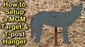How to Setup a MGM AR550 Target with a MLS T-Post Hanger - The Reloaders Network