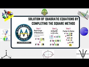 How to Solve Quadratic Equations Using the Perfect Square Method|Sol. of Quad. Eq. by Perfect Square