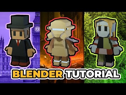 Low Poly Characters in Blender - Beginner Tutorial