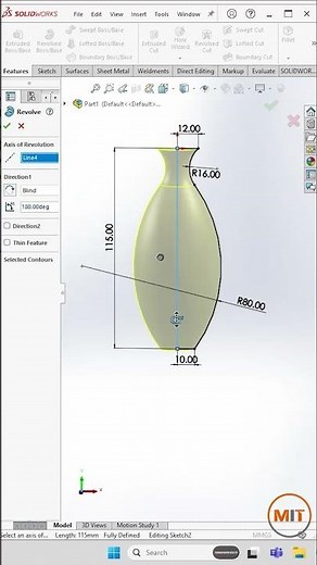 SolidWorks Revolve Feature!