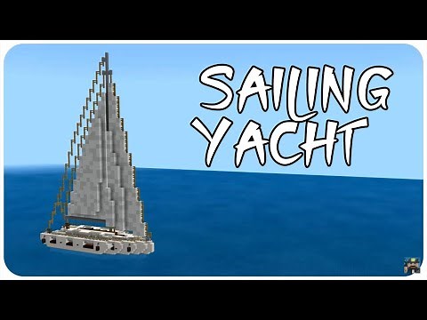 Minecraft: How to Build a Sailing Yacht in Minecraft | Minecraft Sailing Yacht Tutorial