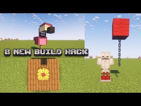 MINECRAFT: 8+ NEW EASY BUILD HACKS & IDEAS #minecraft #mctutorial
