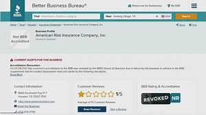 Houston-based insurer loses BBB accreditation after complaints