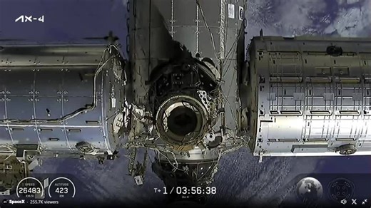 Axiom Mission 4 docks at International Space Station