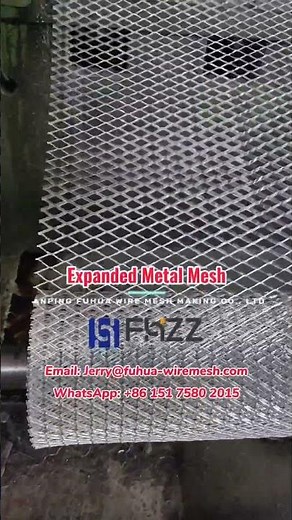 FHZZ® Galvanized Expanded Metal Mesh Diamond Opening Steel Sheet Mesh for Construction #expandedmesh