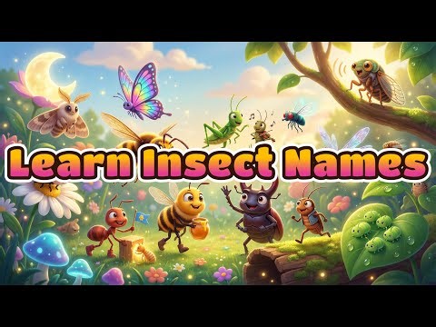 Learn Insect Names for Kids | Fun & Colorful Bug Song for Children 🐜🐝🦋