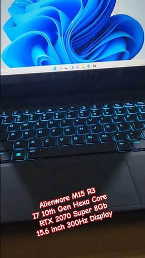 Alienware M15 R3 Core i7 10th Gen 6 Core RTX 2070 Super 8Gb GPU 16Gb Ram 512Gb Nvme @NxGeN_TeCh