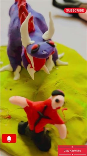 Epic Clay Showdown: Hero vs Dragon | DIY Clay Art Adventure #clayart#DIYclaysculpture#herovsdragon