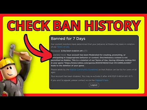 How To Check Roblox Ban History and Ongoing Bans - 2024