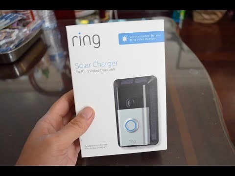 Ring doorbell with solar mount