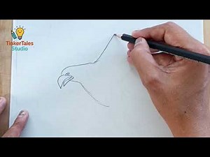 How to Draw an Eagle 🦅 | Easy Step by Step Bird Drawing for Kids & Beginners