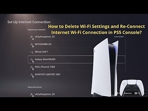 How to Delete Wi-Fi Settings & Re-Connect Internet Wi-Fi Connection PS5 Console