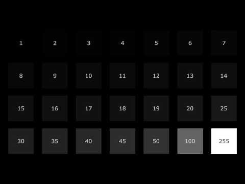 [8K] Black Level Screen Monitor TV Test Pattern - Calibrate Contrast for 10 hours