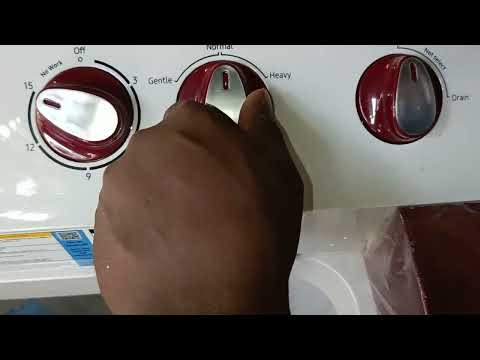 Samsung semi automatic washing machine demo !