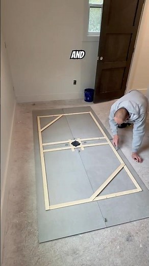 Installing Large Format tile in a shower floor. #tileshower