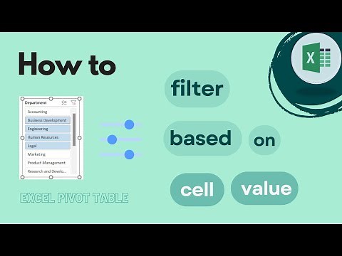 Excel Pivot Table: How To Filter Based on Cell Value