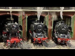 One of the finest German model railway layouts in small spaces - HO scale model train layout