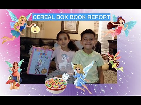 CEREAL BOX BOOK REPORT!!! school project!! 👍👍👍👍😊😊Brianna the tooth fairy!!