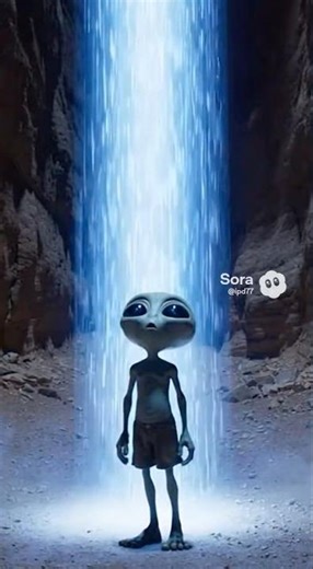 Alien Paul Sees the Vertical Sky Beam