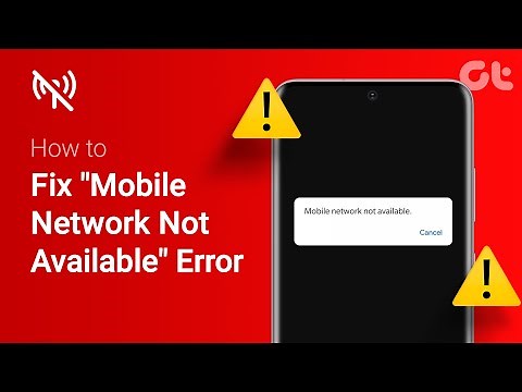 How to Fix "Mobile Network Not Available" Error | Mobile Network is Not Available?