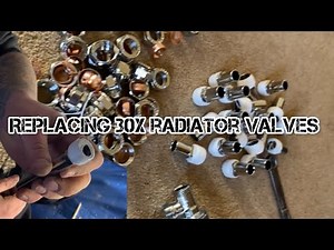 Replacing lockshield valves for thermostatic radiator valves