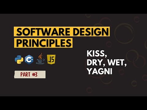 Software Design Principles | KISS | DRY | WET | YAGNI | Clean Code Principles | Crazy Coders