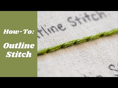 Outline Stitch | Easy Embroidery Tutorial