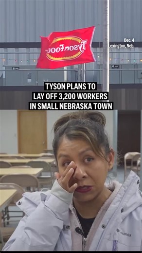 The Associated Press (AP) on Instagram: "A pall is hanging over the holiday season in Lexington, Nebraska, where the Tyson beef plant, by far the largest employer in this small town, is set to lay off 3,200 people when the company closes its facility on Jan. 20 after three decades of operation. Tyson says it’s closing the plant to “right-size” its beef business after a historically low cattle herd in the U.S. and the company’s expected loss of $600 million on beef production next fiscal year."
