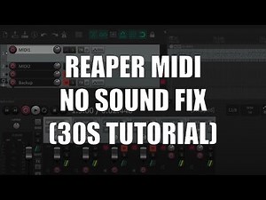 Reaper MIDI No Sound Fix | How to Hear MIDI Notes in Reaper