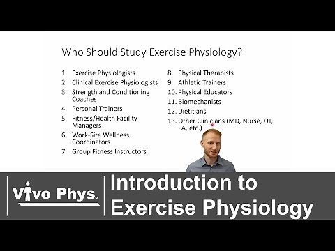 Introduction to Exercise Physiology