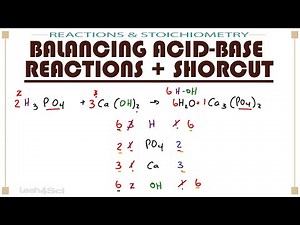 Shortcut for Balancing Acid Base Reactions with Practice Problems