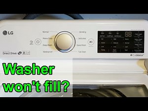 LG washer won't fill with water: Code 'IE'
