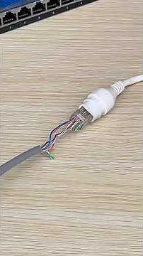 An Easy Way to Crimp an Ethernet Cable | DIY RJ45 Connector Tutorial | NEXVILO #Shorts