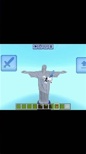 JESUS CRISTUS STATUE IN MINECRAFT #minecraft #Minecraft#MinecraftBuild#JesusStatue#MegaBuild