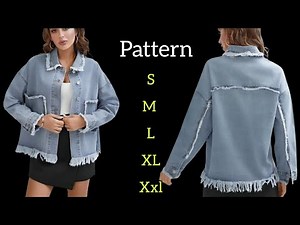 DIY Denim Jacket with Shirt Collar | Easy Pattern Making Tutorial