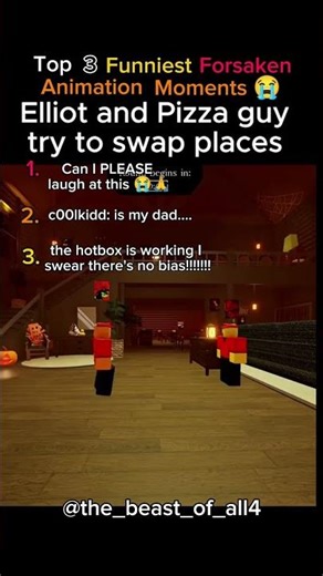 Top 3 Funniest Forsaken Animation Moments 😭