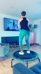 102K views · 989 reactions | The “Bounce Around The World Challenge” has begun! Head to the Earth & Owl YT channel to begin! We are giving away a Jumpsport 350Pro! Details are in the first video #reboundingfitness #minitrampolineworkout #minitrampolinefitness #rebounderworkout #health #trampolineworkout #lowimpactworkout #exercise #HomeWorkout #fitness #collaborate Sanfran Fitness Jump&Jacked | Earth & Owl | Facebook