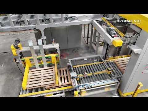 Fully Automatic Cement Palletizing System for 25 kg and 50 kg Bags | Sack Palletizing