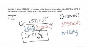 How to Calculate the Specific Heat of a Substance | Physics | Study.com