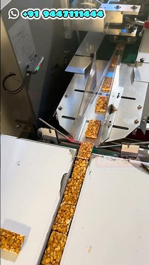 High-Speed Chikki Packing Machine | Groundnut Bar, Peanut Burfi & Kadalai Mittai Flow Wrap Machine