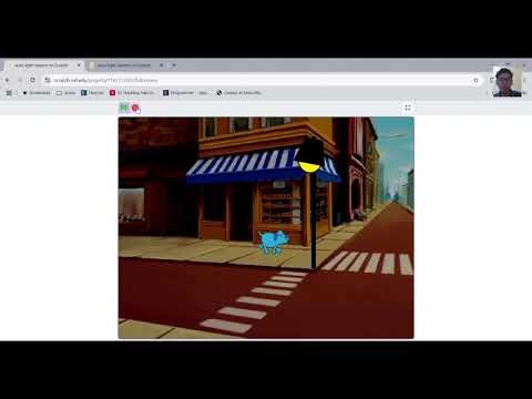 Scratch Project: Walking Animation with Automatic Street Light