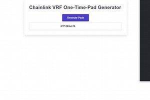 SecurePad: One-Time Pad Generator Powered by Chainlink VRF
