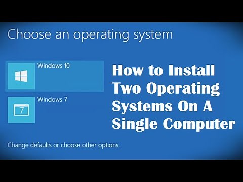 How to Install Two Operating Systems On A Single Computer