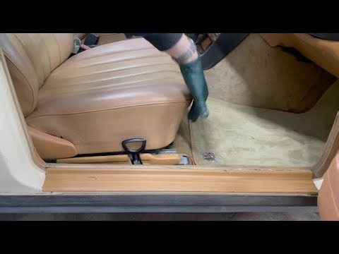 Lubricating Old Mercedes Manual Seat Tracks. What a Difference!