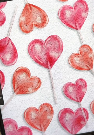 How to Draw a Love Heart Lollipop on Procreate
