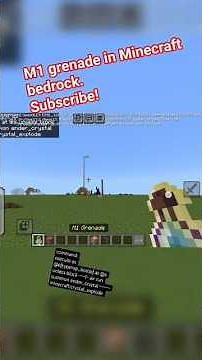 Easy grenade in Minecraft no mods#shorts #minecraft #commands #easy #nothard #fun