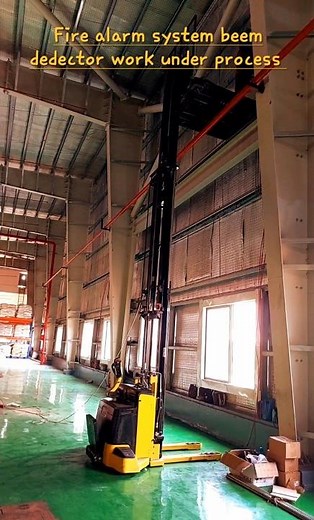 fire alarm system sensor beem dedector installation. #shortvideo #electrical