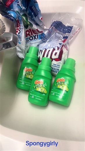 Making Crystals Part 1/4 series. The rinse will be posed next. Gain, Roma, Ariel! This smelled amazing. This video is longer so sit back, relax, and enjoy! ☺️ #fyp #asmr #oddlysatisfying #laundrytok #cleantok