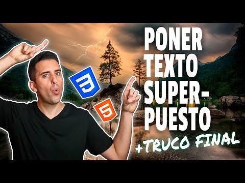 Cómo poner texto sobre imagen en CSS (y HTML)